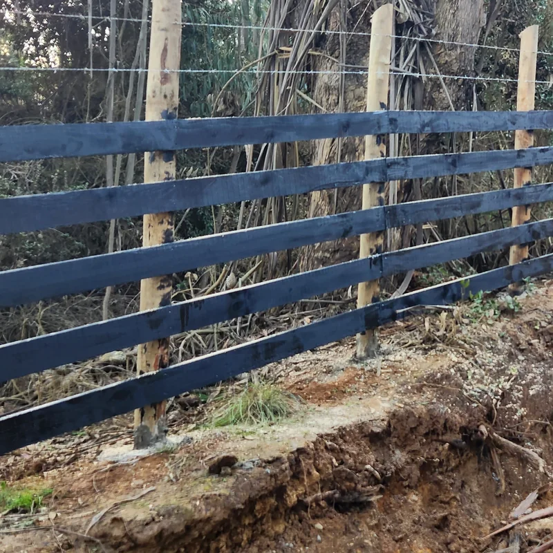 Cerco de Madera instalado por SMS Perimetrales