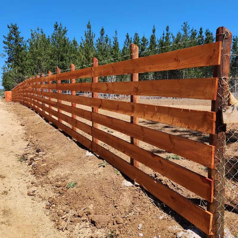 Cerco de Madera instalado por SMS Perimetrales